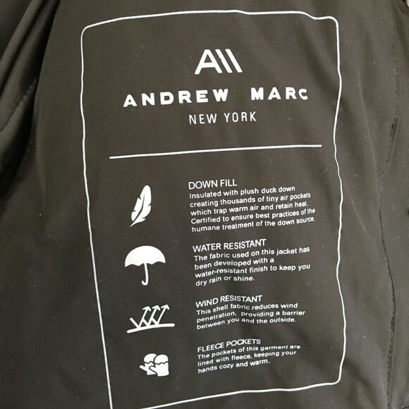 Andrew Marc Daphne Puffer Dawn Removable Hood Faux Fur Trim Jacket Coat Parka XS - Picture 12 of 15